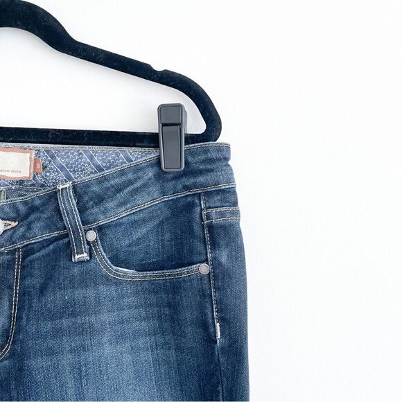 Paige Laurel Canyon Jeans Low Rise Bootcut Blue Women's 28 Premium Denim - Picture 4 of 9